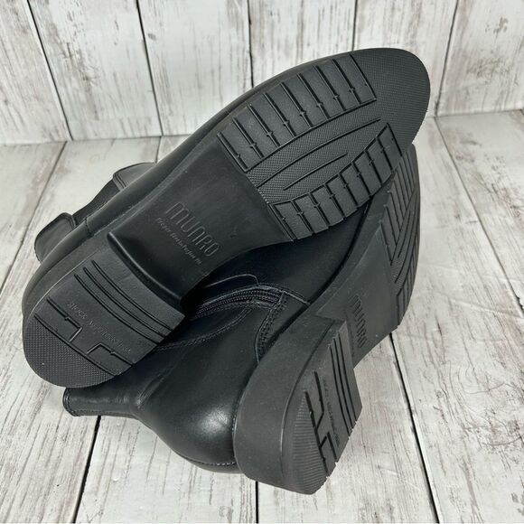 Munro Leighton Buttery Black Leather Chelsea Boot 9N NEW - Picture 6 of 7